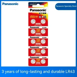 Panasonic LR43 186 AG12 386 SR1142 LR1142 SR43 301 V12GA 1.5V Alkaline Button Cell Battery For Watch Calculator Remote Control