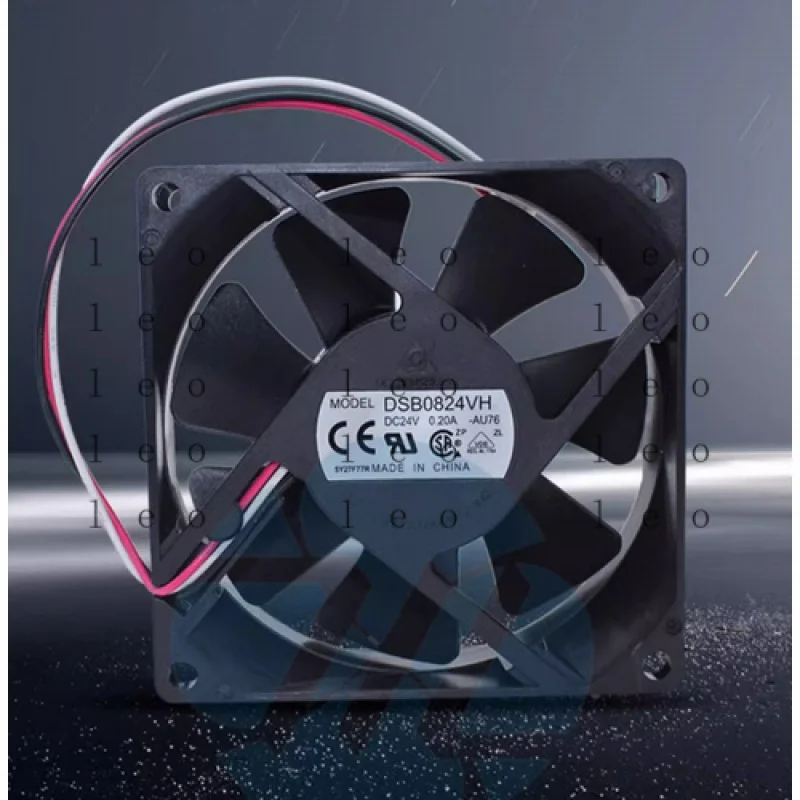 AA لـ Delta DSB0824VH 24V 0.20A 8CM 8025 2-wire مروحة تبريد عاكسة #1