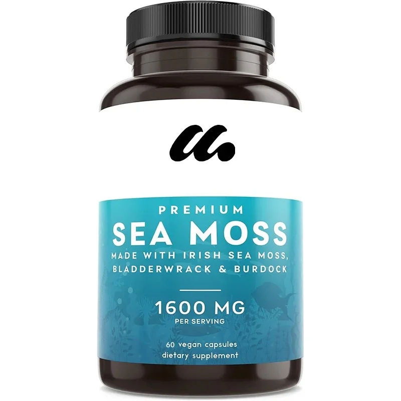 Sea Moss with Burdock and Bladderwrack,Immune System & Digestive Health,Keto Detox,Gut,No fillers,All-Natural,Vegan -60 Capsules