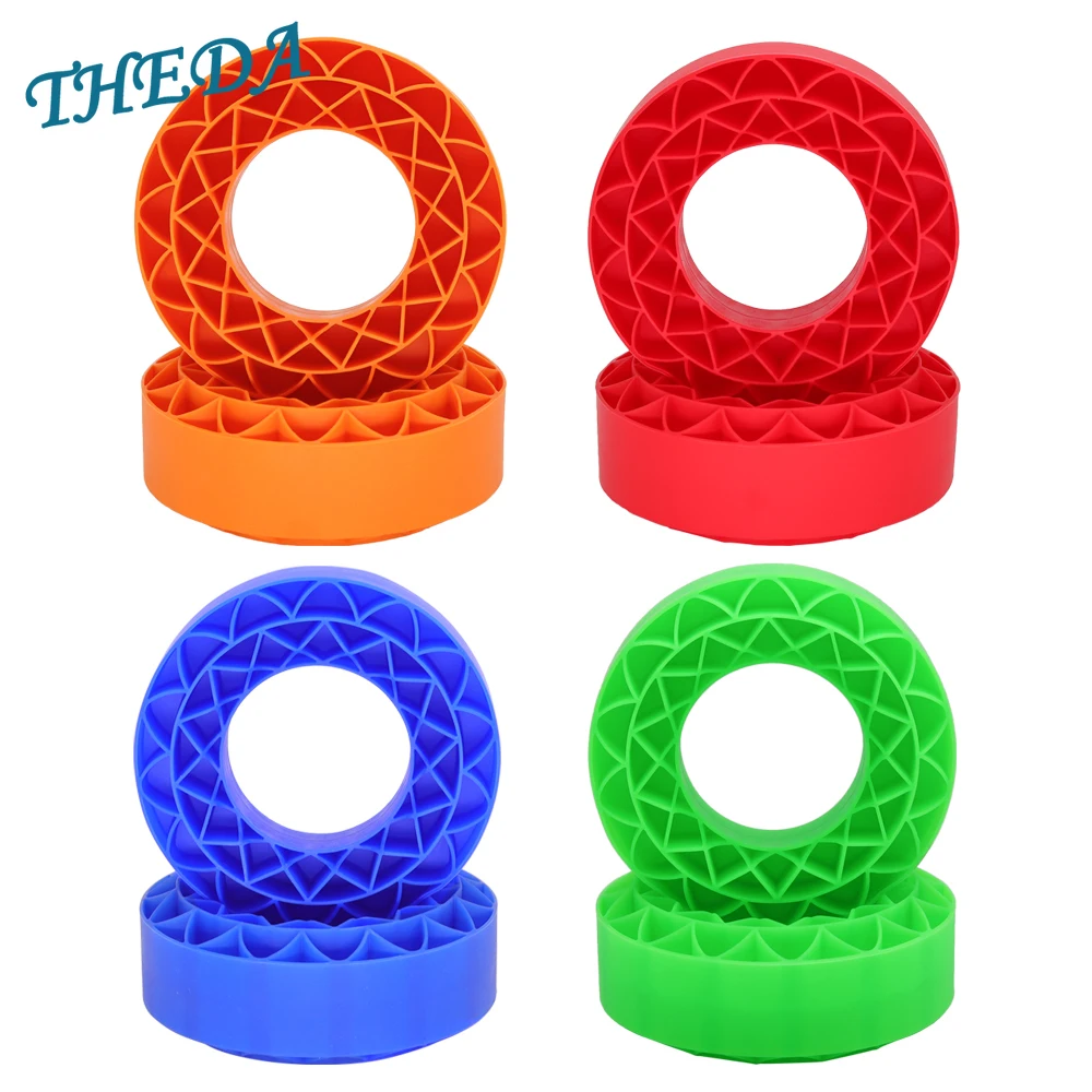 1.9inch Tires Insert Silicone Rubber Insert Foam Fit 118-122mm Wheel Tire Inner Filler Waterproof for 1/10 TRX4 TRX6 SCX10