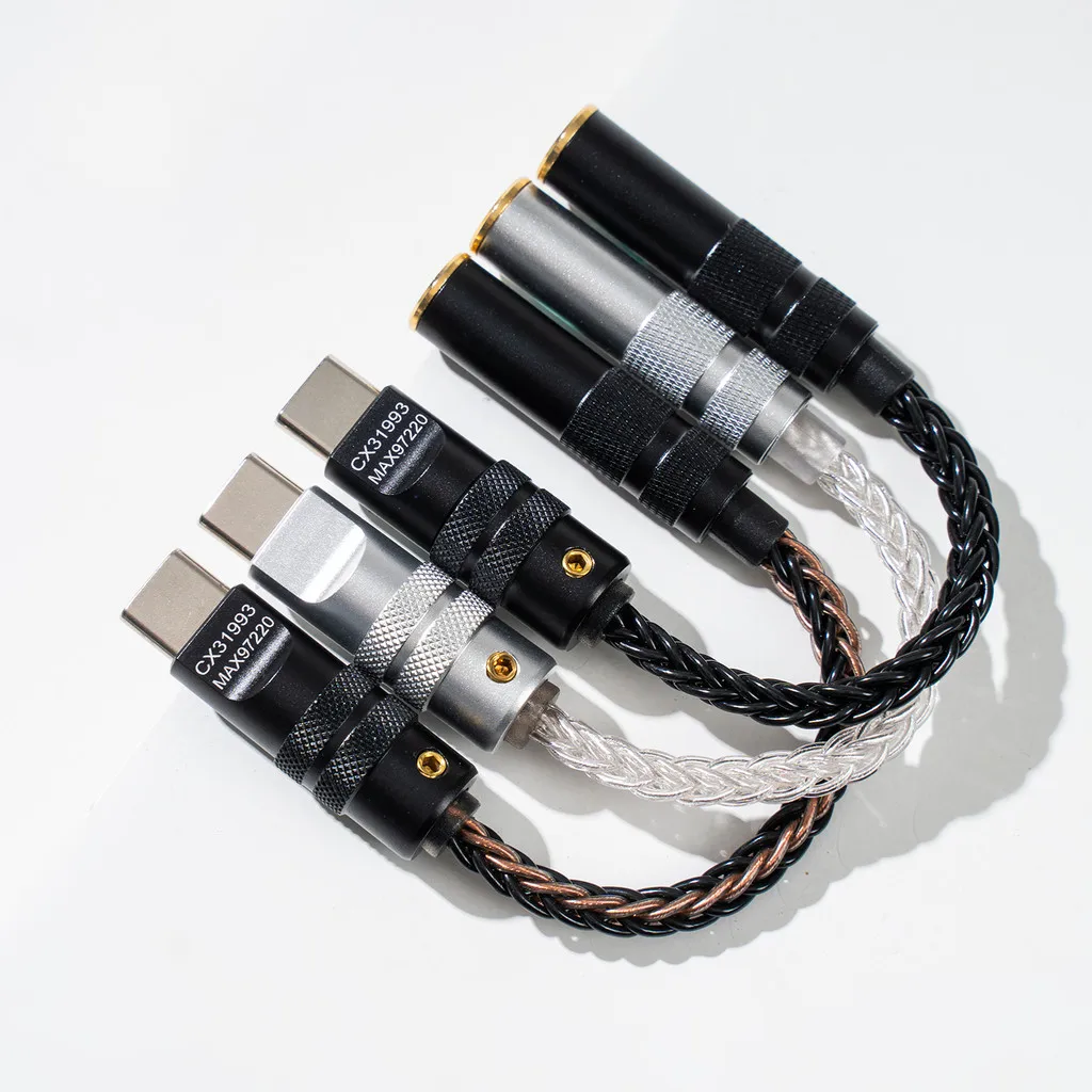 مضخم الصوت الرقمي CX31993 MAX97220 رقاقة مزدوجة type-c-3.5mm AMP HiFi محول الصوت PCM DAC للهاتف المحمول USB-C