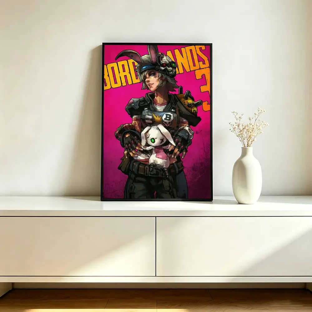 Looter-Shooter Borderlands3 Poster Waterproof Wall Art Sticker For Bar Living Room Vintage Decor High Quality Print Gift