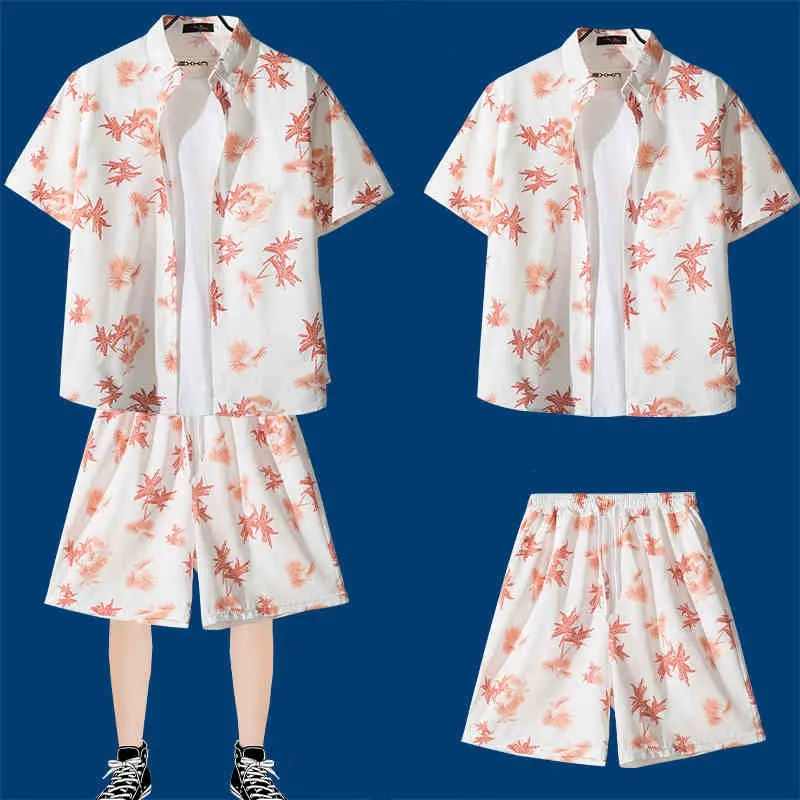 

Vacation 3d Simplicity Print Hawaiian Shirt Suit Men Fierce Beast Graphic Short Sleeved Casual Cool Oversized Shirts Street Tops