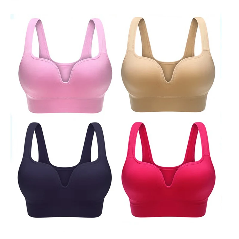 

Women Yoga Sports Bras Triangle Cup Underwear Female Breathable Wrapped Tube Top Sexy Beauty Back Adjustable Sling Bra Vest