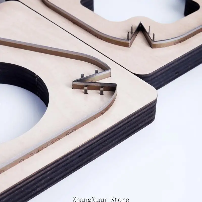 Ledertablett-Stanzform, manuelles Stahlklingenwerkzeug für den Werkstattgebrauch 3XUF – Detail 9