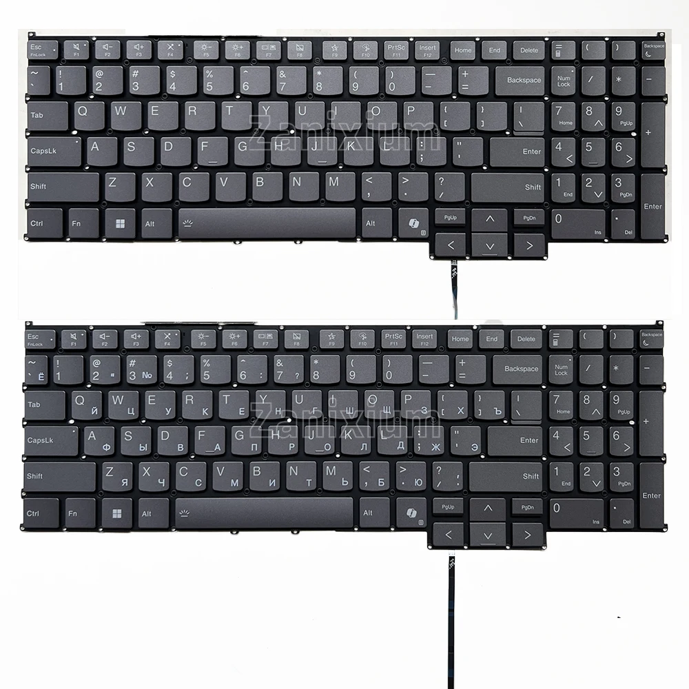 Teclado retroiluminado estadounidense/ruso para Lenovo Thinkbook 16 G7 ARP IML,G6 IRL ABP,G5 APO ARP IRX,G4 IRL IRH | Thinkbook 16p G5 IRX,G4 IRL IRH | Thinkbook 16 G6+ IMH AHP,G5+ APH ARP ARO IRH