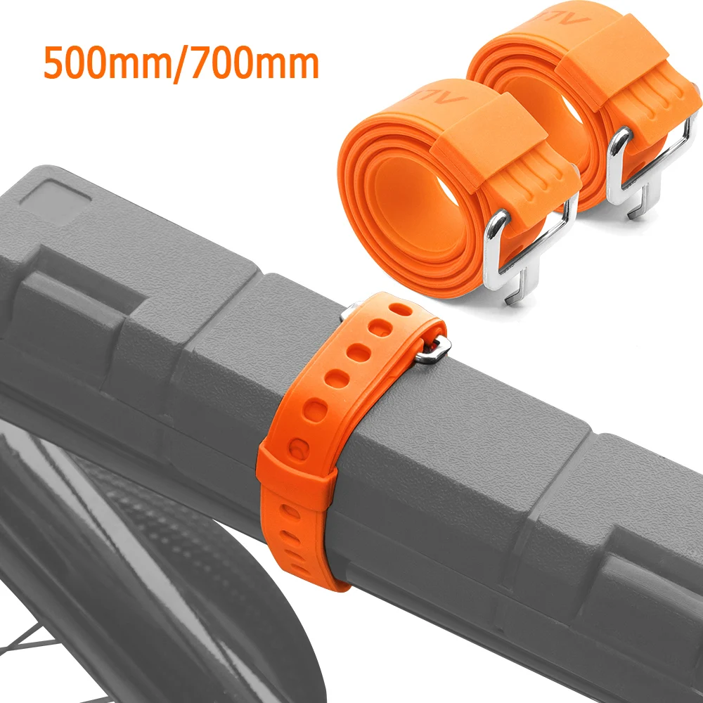 

Bike Bicycle Accessory handlebar tape bandage for gravel bikepacking motorbike 50cm 70cm orange soft rubber Strap 2PCS