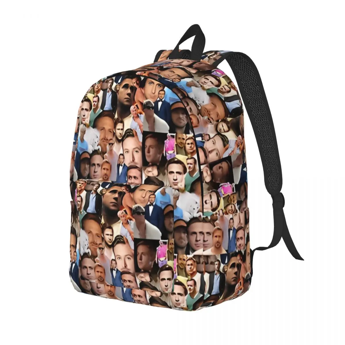 So Much Ryan Gosling Fashion Backpack with Pocket Student Hiking Travel Daypack for Men Women Laptop Computer Canvas Bags