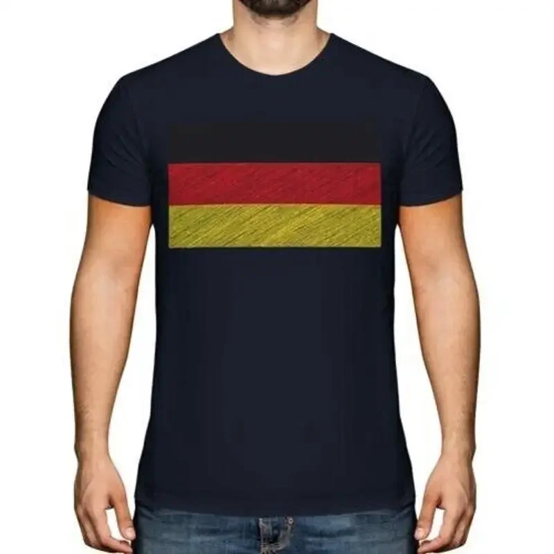 

Germany doodle flag men's t-shirt top gift Germany German