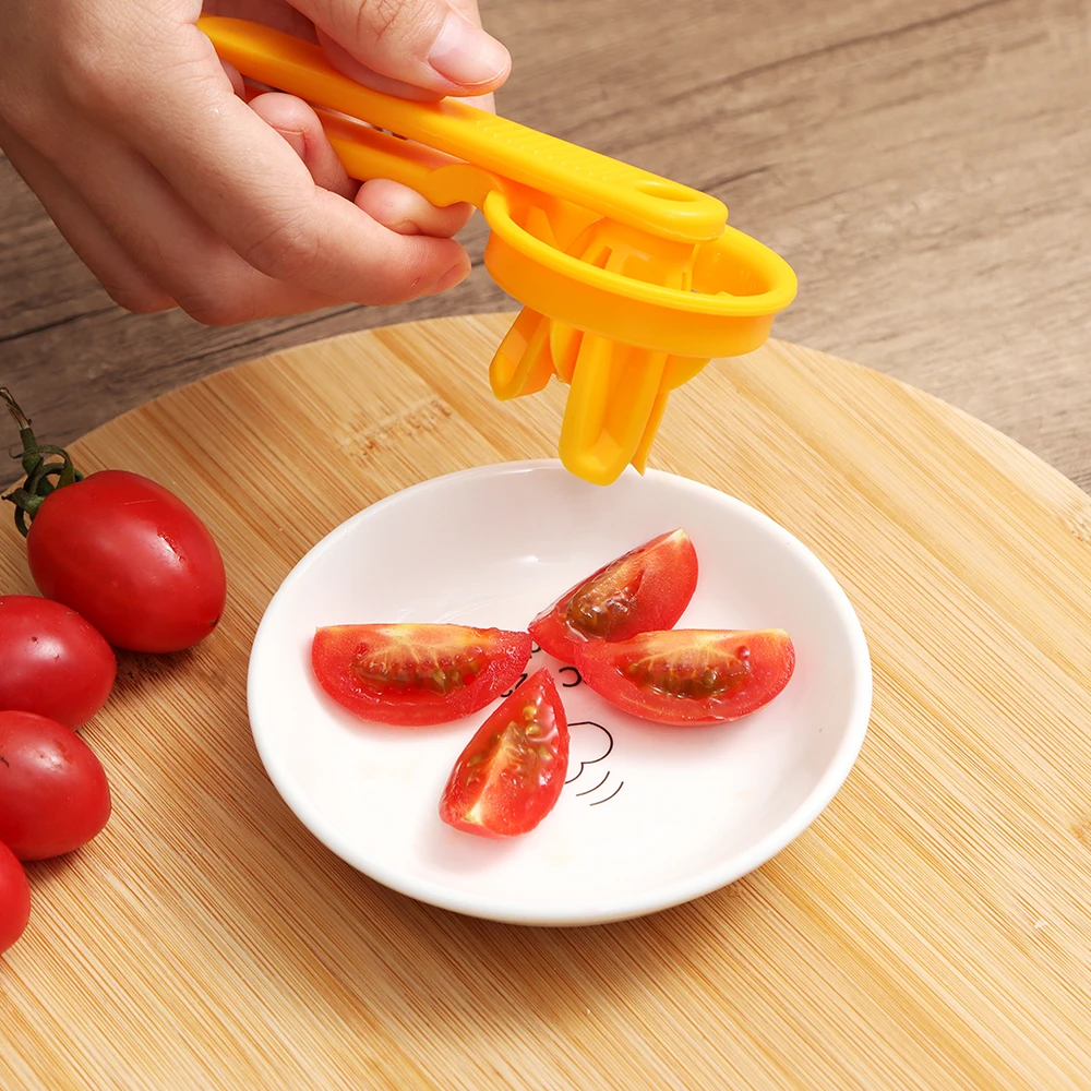 Tomato Slicer Cutter Grape Tools Cherry Kitchen Pizza Fruit Splitter Artifact Small Tomatoes Accessories Manual Cut Gadget 1pc