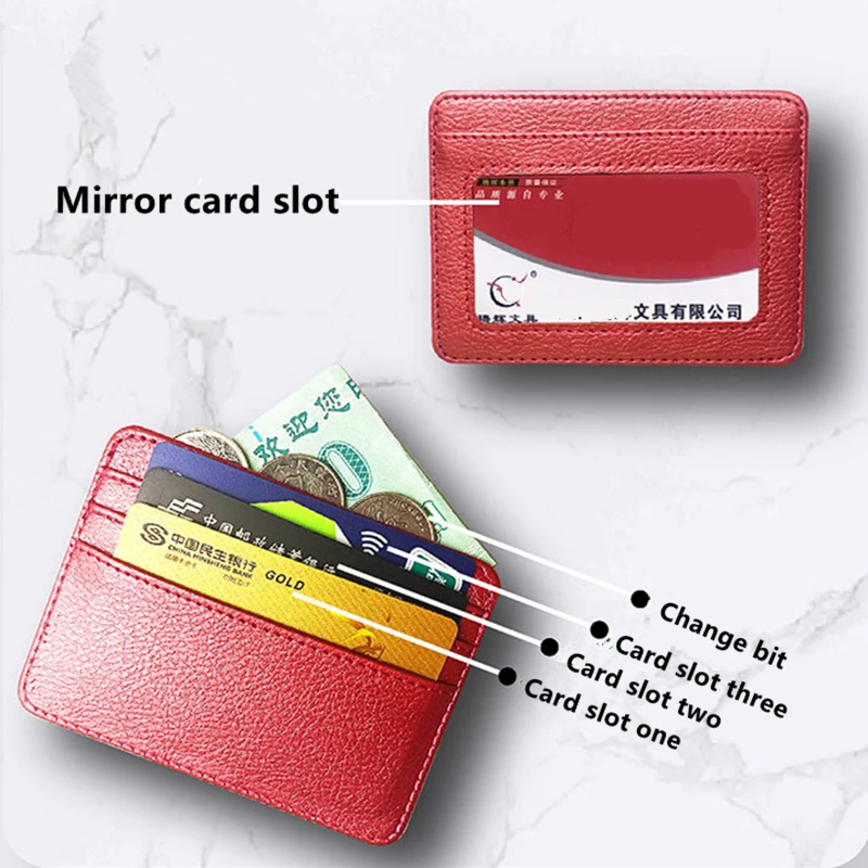 PU Multi-card Slot porta carte ultrasottile Unisex di grande capacità Anti-degausing borsa da viaggio borsa quadrata corta per carte di credito