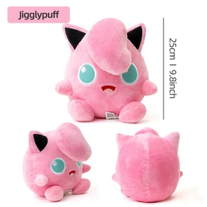 Pokemon Snorlax Pikachu Eevee Jigglypuff Bulbasaur Keychain Plush Toy Cartoon y linda mochila Regalos para niños 6 mejores ventas Eevee Keychain - №4