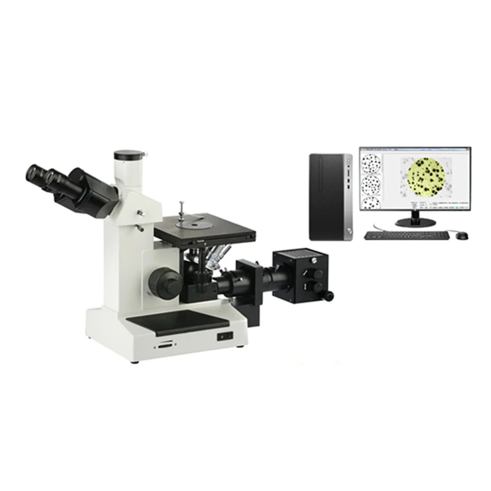 Inverted Metallographic Microscope with Image Analyzer 4XC-TV Easy and Comfortable Operation