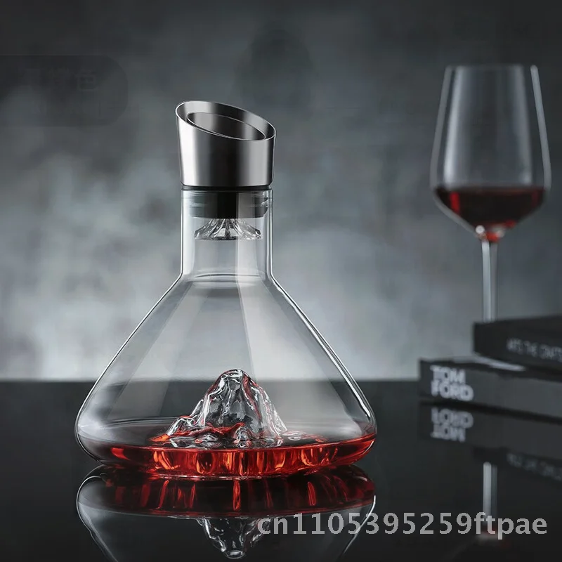Creative Light Luxury Iceberg Waterfall Decanter Glass Wine Jar Quick Filtration Wine Wine Wine Divider