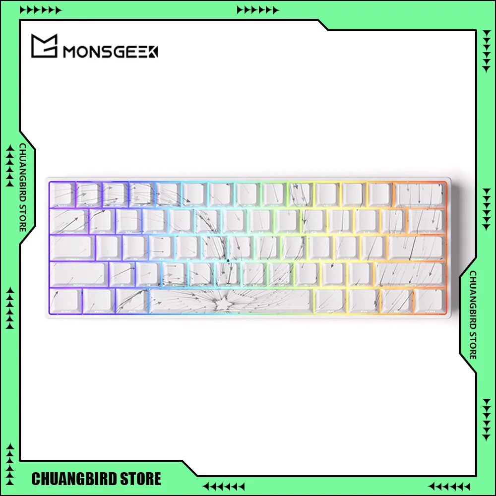 Monsgeek FUN60/FUN60 Pro E-sports Magnetic Switch Customized Dual 8K Return Rate RT Emergency Stop Gaming Mechanical Keyboard