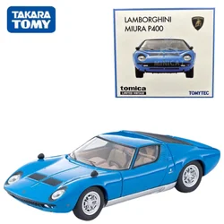 TAKARA TOMY TOMICA 1:64 TLV LV-N Miura P400 Blue Alloy compression miniature model, adult decoration, birthday gift