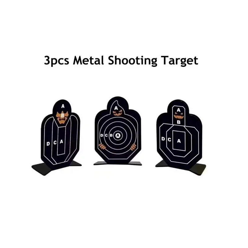 XZ 3 Pcs Stainless Steel Target Steel Small Steel People Target Metal Target Alloy Practice Target Shooting Target