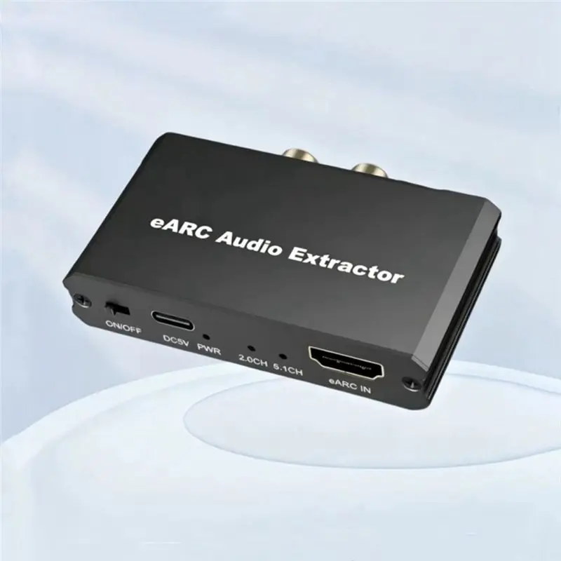 T24C For TV Speaker Adapter EARC/ARC Audio Extractor DTS Lossless For Coaxial/Optical Conversion Amplifier Home Theater System