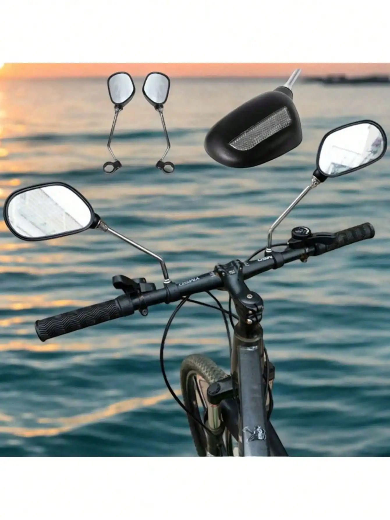 

2-Piece Mountain & Road Bike Rearview Mirrors - Foldable HD Flat Glass for Safer Cycling Accessories​