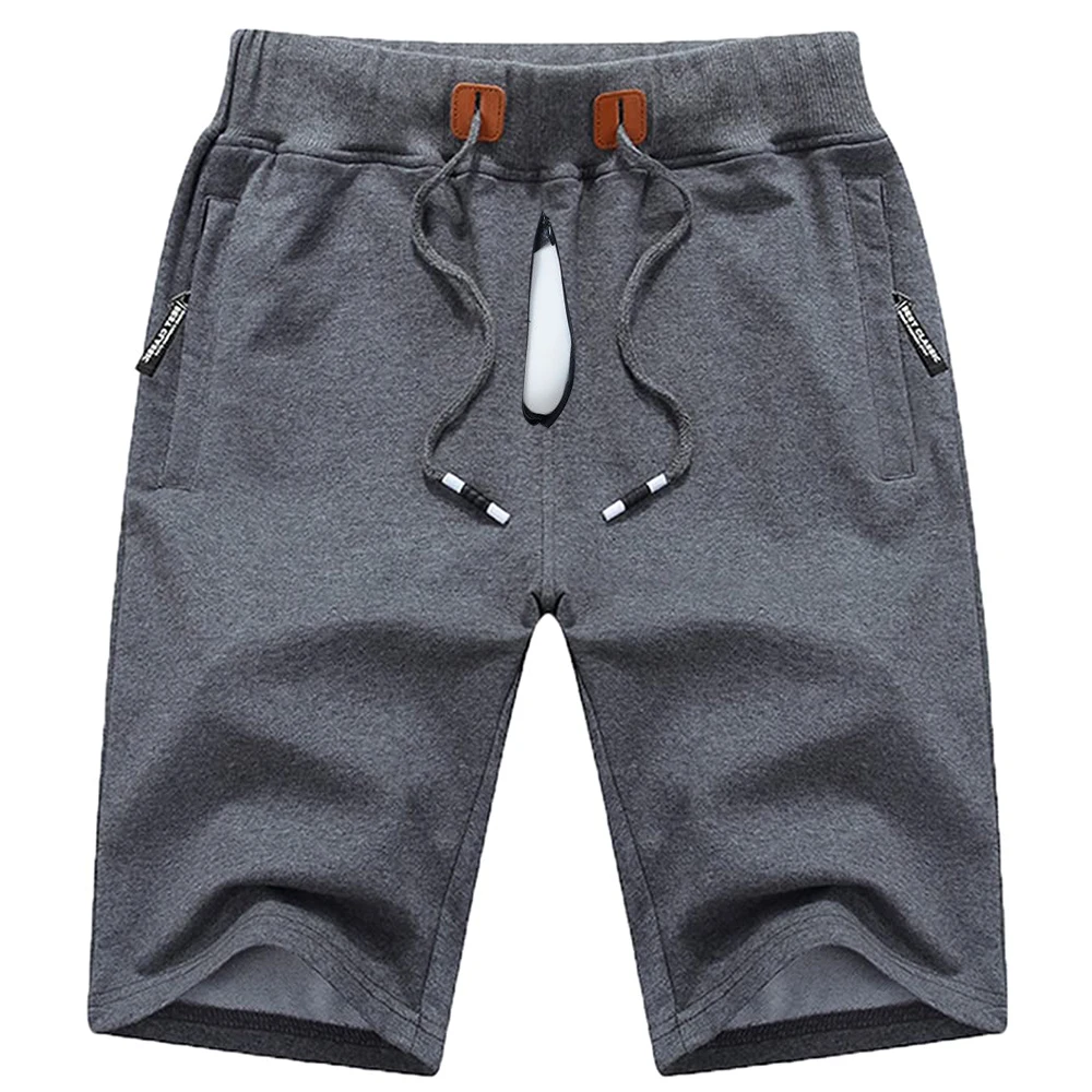 

Мужские летние шорты Liaeglam с удлиненной молнией, повседневные, с открытым шаговым швом, больших размеров, с карманами, для пляжа