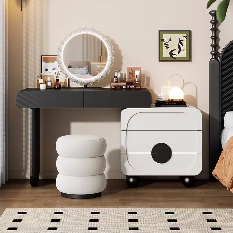 

Adjustable Game Dressing Table Natural Girls Mirror Bedroom Dressing Table Drawer Chairs Mueble Para Maquillaje Rome Furniture