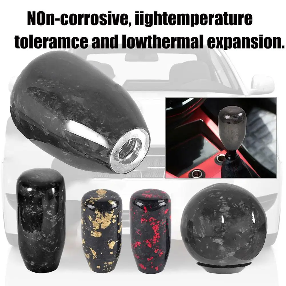 

Forged Carbon Fiber Gear Head Manual Transmission Gear Shift Lever Automotive Modification Supplies Gear Shift Accessories