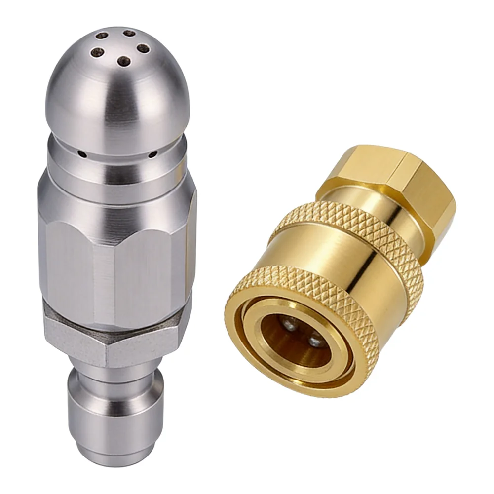 Water Jet High Pressure Sprayer Nozzle Clean Sewer 1/4\\\\\\\