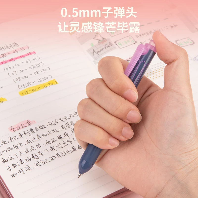 Deli 3pcs 0.5mm Black Ink Quick-drying Gel Pen Office School Student Stationery Supplies Supplies Signing Pen Office Pen