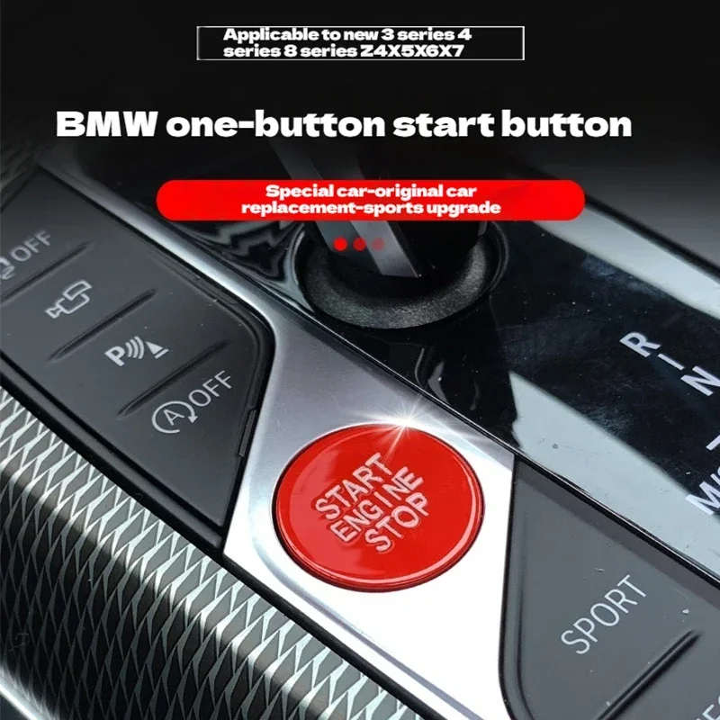 IOSN Car One Click Start Engine Stop Switch Ignition Button Replacement For BMW G20 X5 G05 X6 G06 X7 G07 G14 G15 G16 Z4 G29 F40
