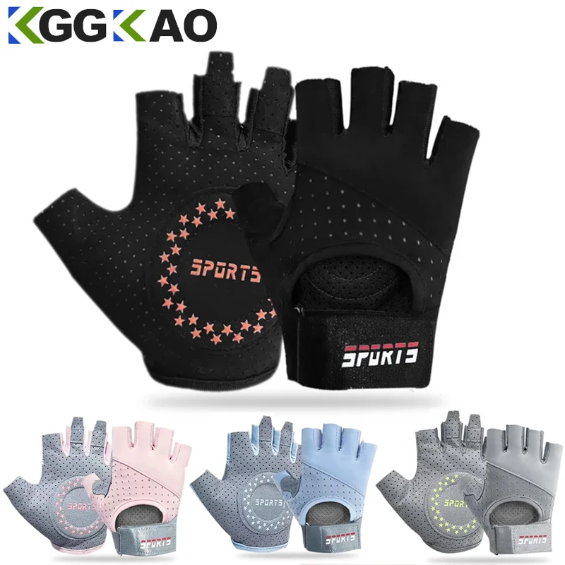 1Pair Workout Gloves for Men and Women, Exercise Gloves for Weight Lifting, Cycling, Gym, Training, Breathable and Snug Fit