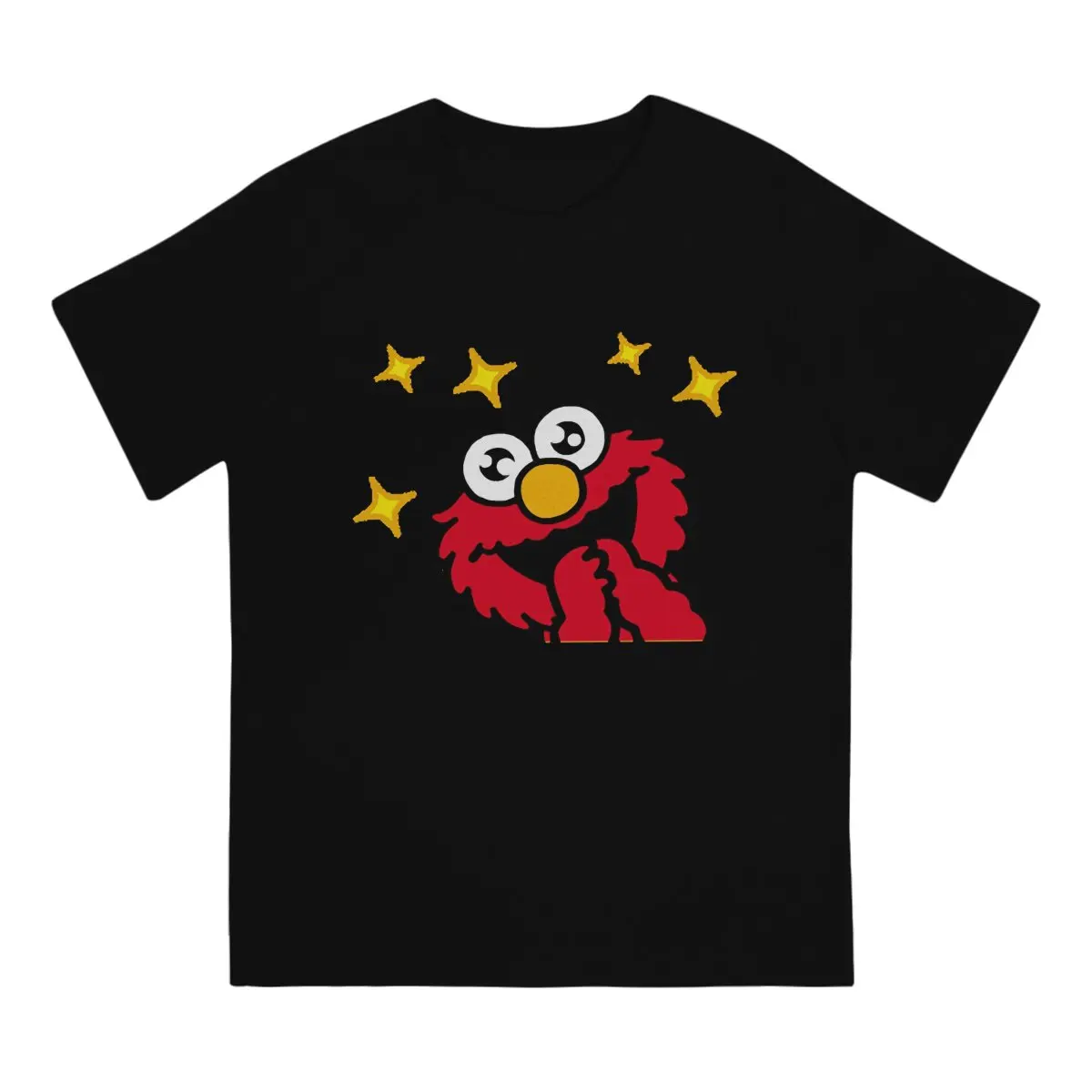 Sesame Street Elmo T Shirt Graphic Men Tees Summer Clothing Harajuku O-Neck TShirt