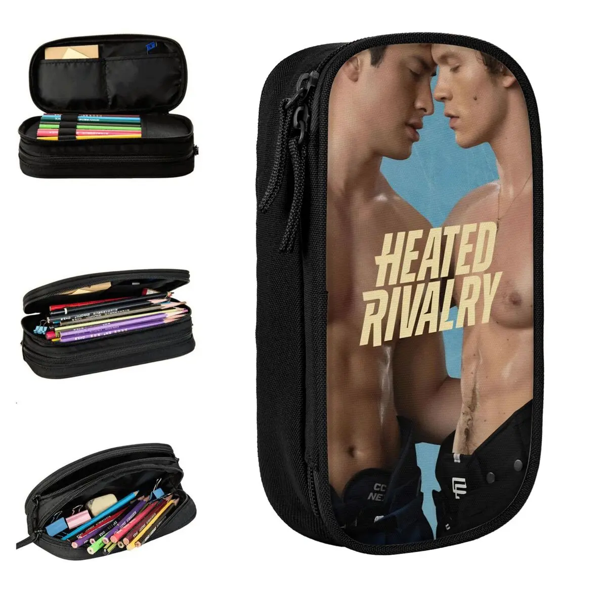 

Heated Rivalry Ilya And Shane Pencil Cases Cute Pen Box Bags Girl Boy Large Storage School Supplies Gift Pencilcases