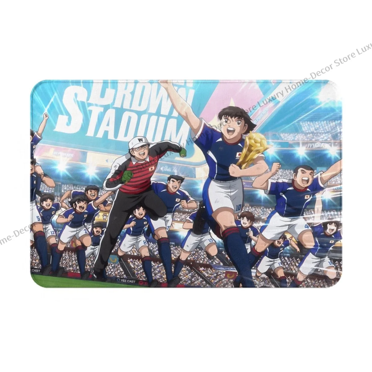 Captain Tsubasa Soccer Anime Bedroom Mat Winner Doormat Kitchen Carpet Balcony Rug Home Decor