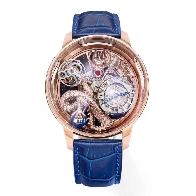 Mechanical Tourbillon Watch Crystal Material Waterproof Celestial Dragon Men's Limited Edition Watch