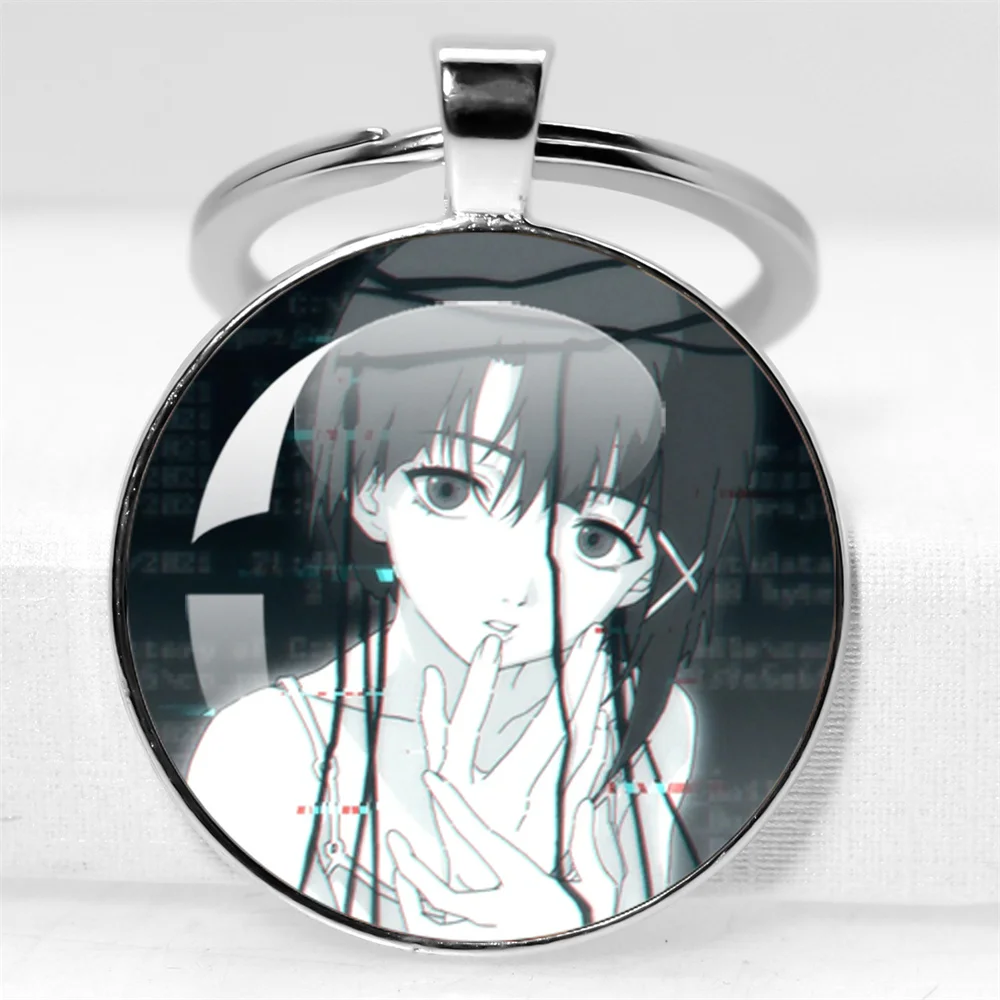Anime Serial Experiments Lain Handmade 25MM/30MM Pendant Keychain