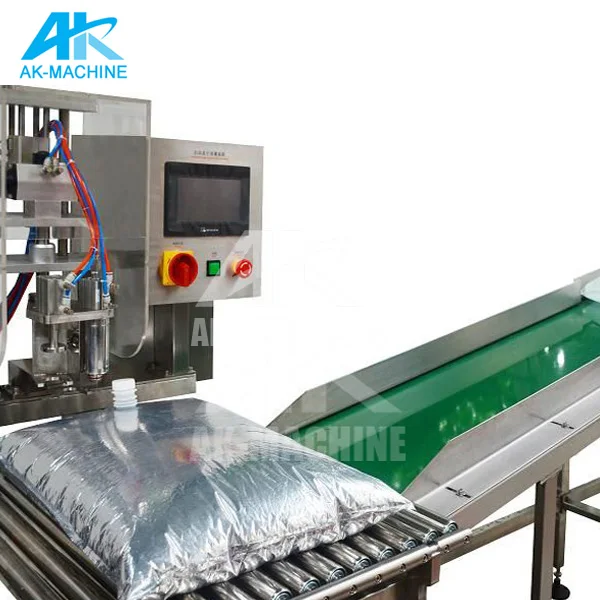 AKBIB-20 Automatic 25L Bag In Box Filler Packaging Machine Aseptic Milk Wine Juice Oil BIB Filling Machine Cheap Price For Sale