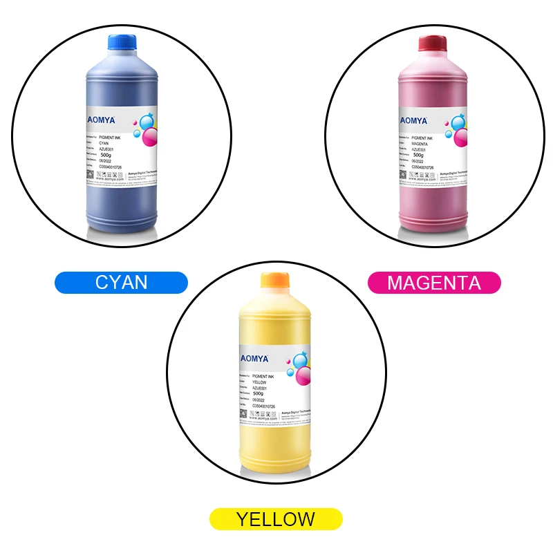 Imagem -02 - Aomya-tinta do Pigmento para Epson Workforce Pro Wf-c5290 C5790 C5210 C5710 T9441 T9451 T9461 T9481 500ml pela Garrafa