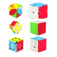 Qiyi Windmill /Fisher /Axis/SQ1 Magic Cube 2x2/3x3 Puzzle Stickerless Magic Cube Toys For Children Kids Gift Toy Cubo Magico