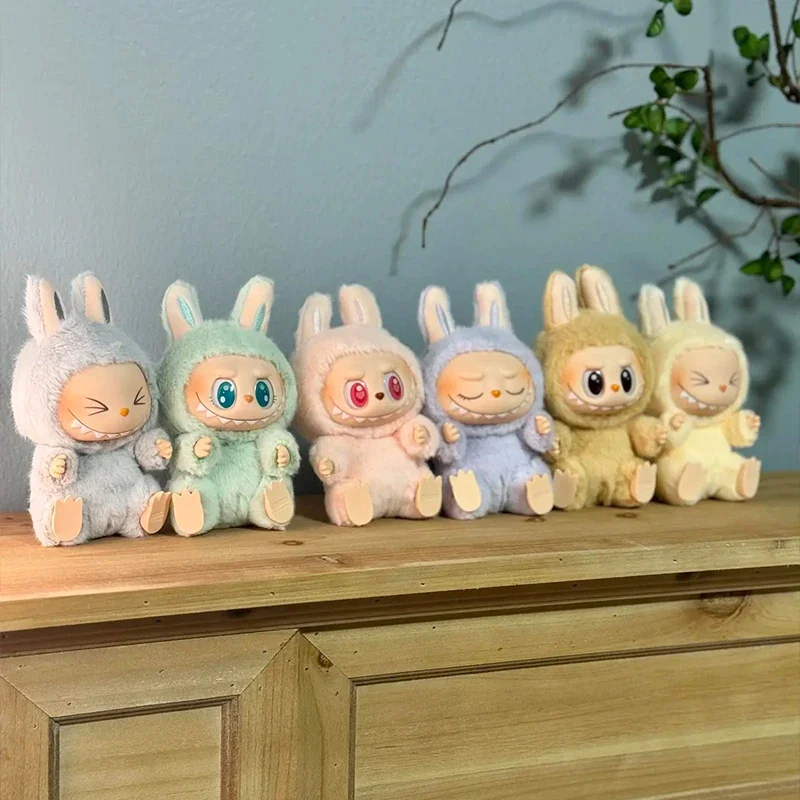 Llavero Labubu con colgante de figura de Anime, réplica de Labubu, accesorios de regalo de Navidad para niños, juguetes para niñas