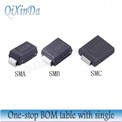 50PCS SS310 SS315 SS320 SR3100 SR5100 SS510 SS515 SS520 3A-5A/100V-200V SMA SMB SMC  Schottky Diode