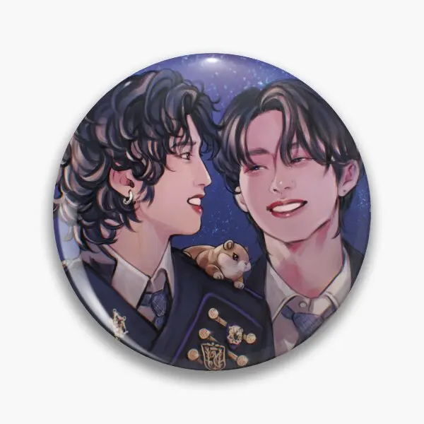 Minsung Fanmeet Soft Button Pin Gift Fashion Creative Badge Jewelry Cartoon Collar Cute Brooch Metal Clothes Lover Funny Women