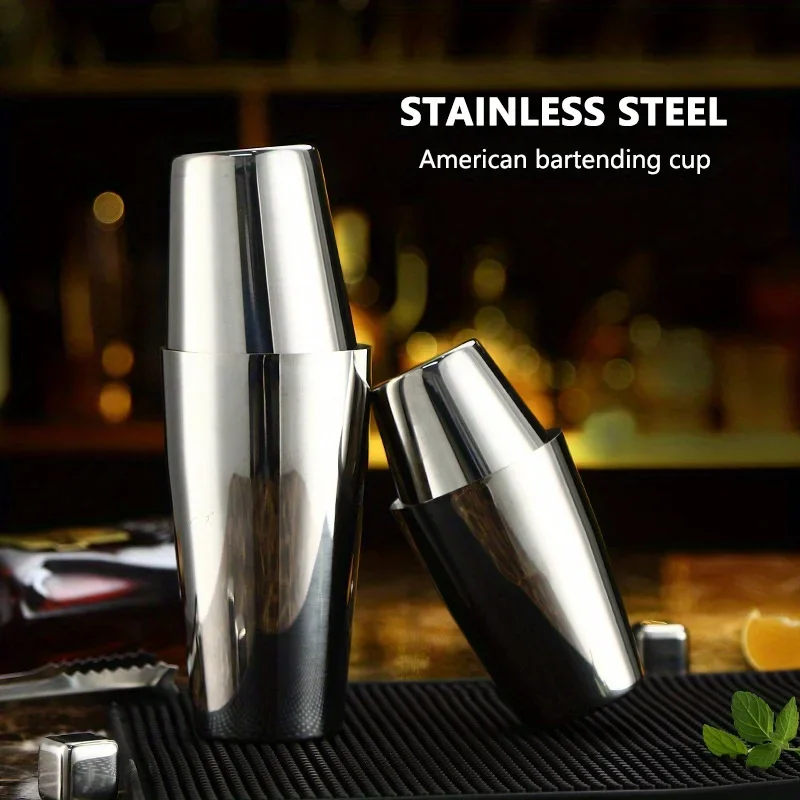 Premium Cocktail Making Kit, Stainless Steel Shaker and Mixing Spoon