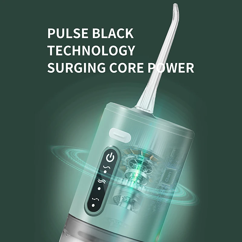جهاز ري الفم الكهربائي المحمول لنظافة الأسنان – جهاز تنظيف الأسنان بالماء 280 مل مع تقنية سونيك للوحة فعالة #4