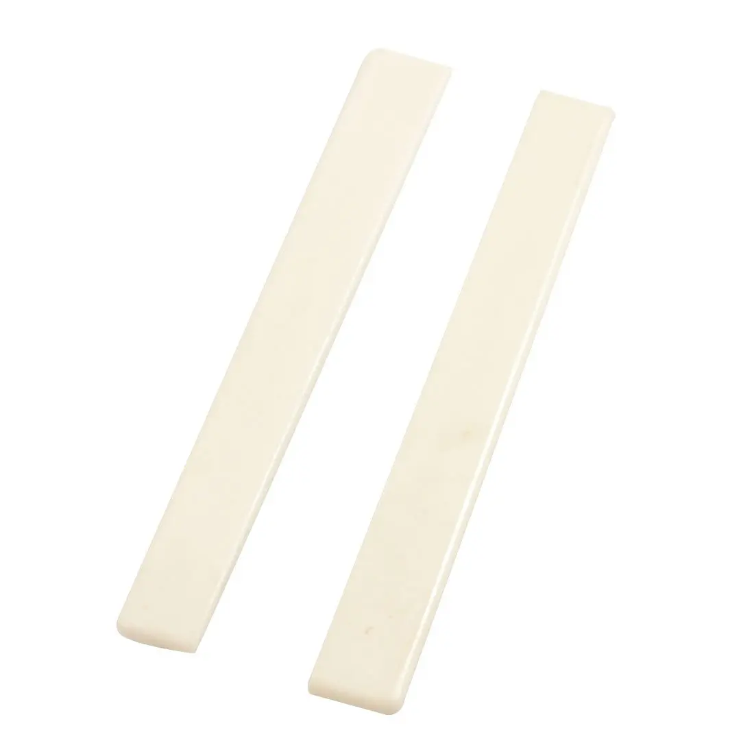 

2 Pcs Spare Part Beige Plastic Bridge Saddle Nut for Classical Guitar