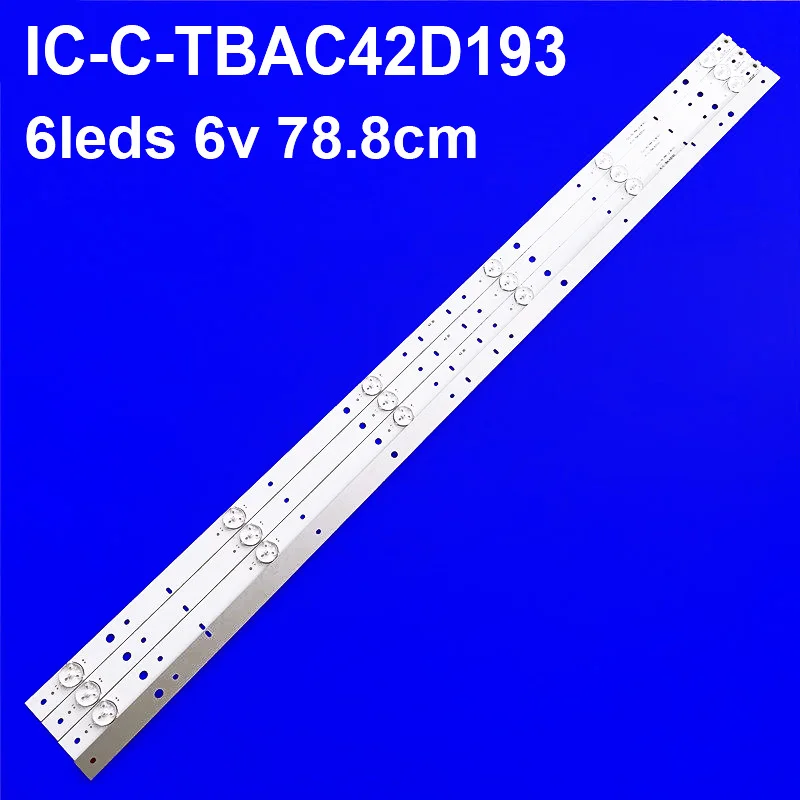 

Светодиодная лента подсветки 6В/6ламп для 42-дюймового телевизора CLO_T42 PHP LD REV0.3 42PFL3188H/12 IC-C-TBAC42D193 TPT420H2