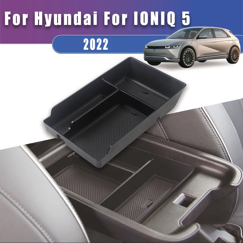 

Автомобильный подлокотник, ящик для хранения, лоток для Hyundai IONIQ 5 2022, автокрышка, внутренние детали, держатель центральной консоли, аксессуары для контейнеров