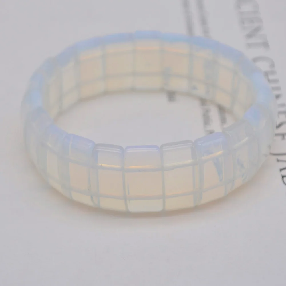 Fashion Opal Beads Bracelet Bangle Stretch 8 Inch Jewelry For Woman Gift G477