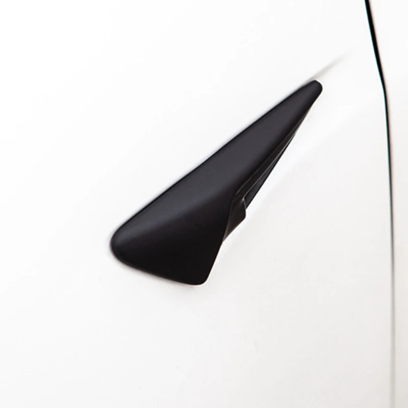 Cubierta de protección de cámara lateral para Tesla Model 3 Y X S, pegatina de ABS de fibra de carbono mejorada, accesorios de coche, 1 par,