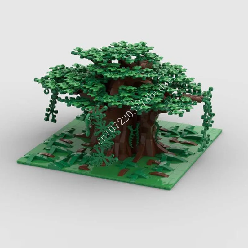 Big Tree Modular MOC Blocos de Construção, Street View Modelo, Arquitetura Criativa, DIY Assembleia Educação, Brinquedos Presentes, 1183 PCs