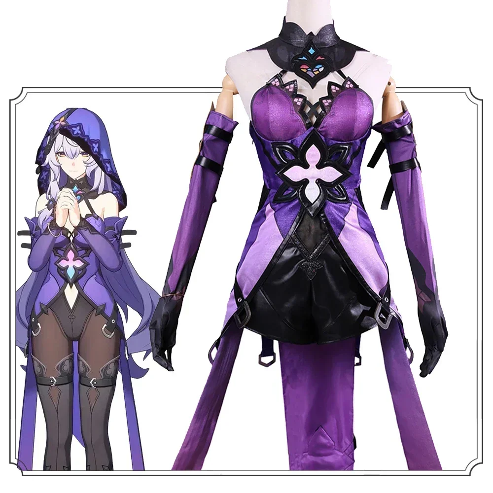 

Black Swan Cosplay Costume Honkai Rail Carnival Star Uniform Wig Halloween Costumes Anime Men Character Game Outfits